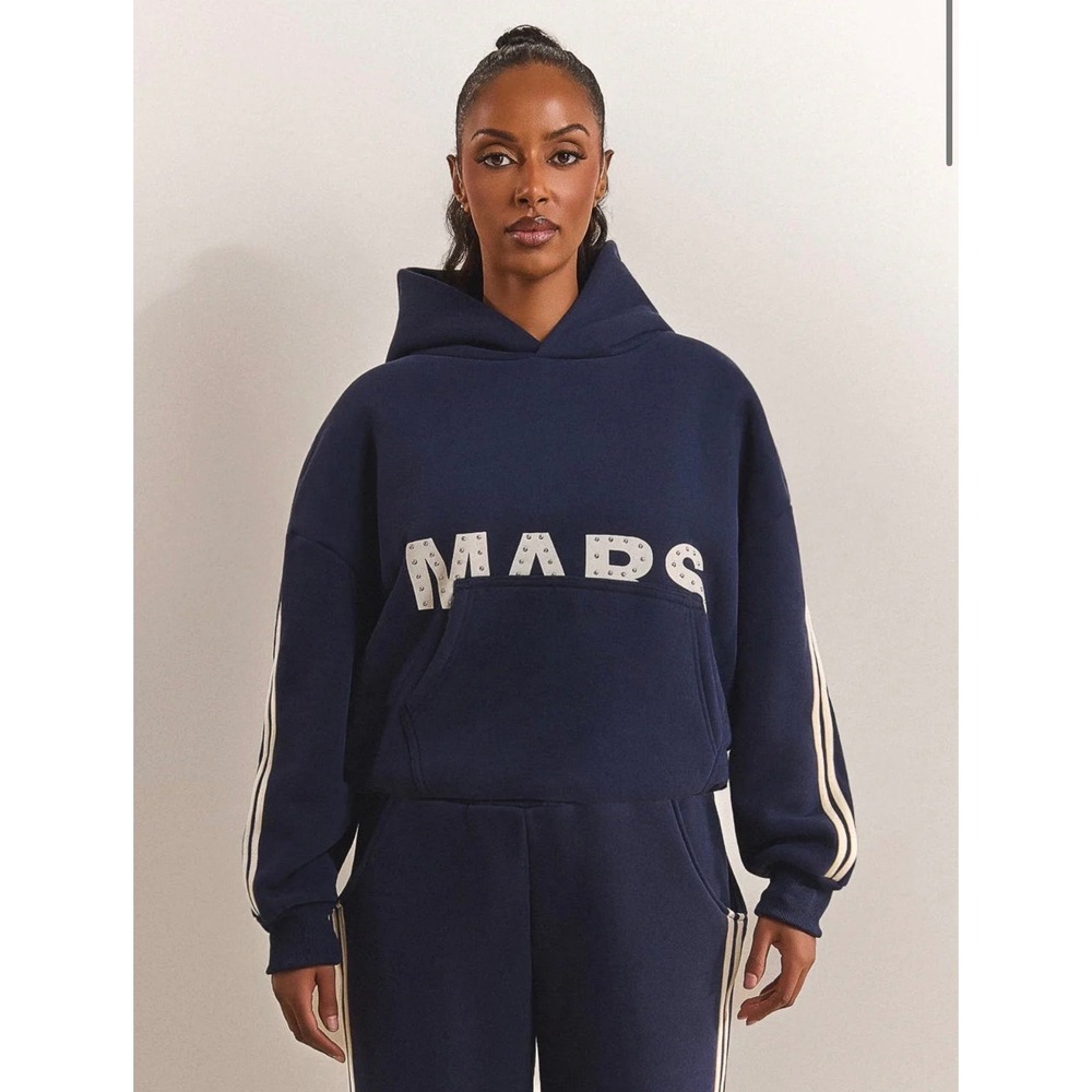 MARSTHELABEL The Kiera Hoodie – Navy – Size Large – NWT – Women's